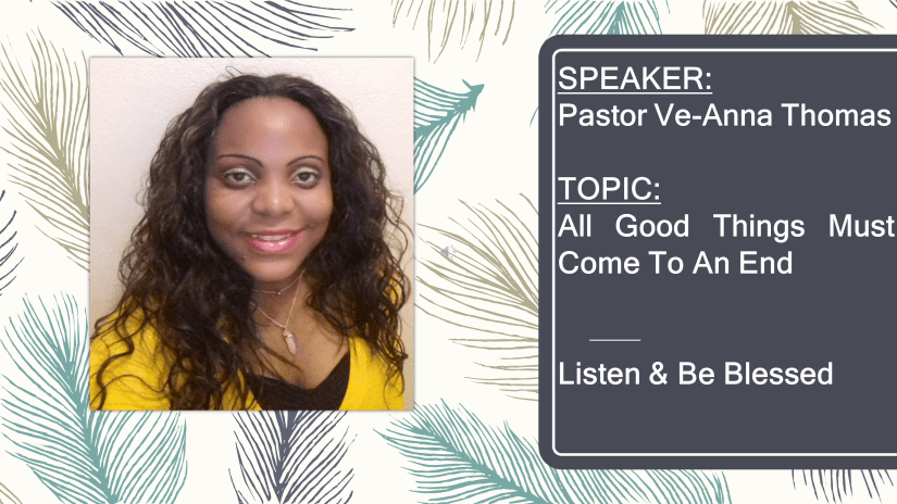 VT Sermon - 18 April 2019 - TMC Holy Thursday - All Good Things Must Come to an End (VIDEO)